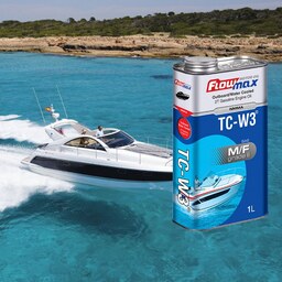 روغن قایق موتوری دو زمانه فلومکس TC W3 مخصوص قایق موتوری یک لیتری شرکت نفت پارس