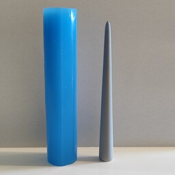 قالب سیلیکونی استوانه قلمی مخصوص شمع سازی 17سانتی