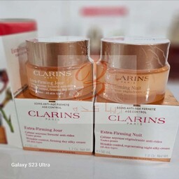 ست کرم شب و روز اکسترا فرمینگ کلارنس Clarins حجم 50 میلی لیتر 2 عدد