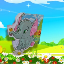 دفتر نقاشی فانتزی ویژه کودکان طرح فیل،دفتر فانتزی طرح حیوانات جنگل دامبو فیل 