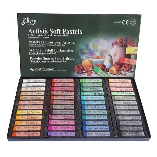 پاستل گچی 48 رنگ گالری ا Gallery soft pastel 48 colors