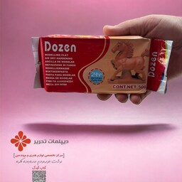 خمیر مجسمه سازی هواخشک 500 گرم مارک Dozen