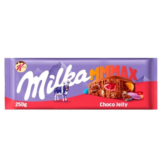شکلات تخته ای با مغز اسمارتیز و تافی میلکا (250گرم) milka max

