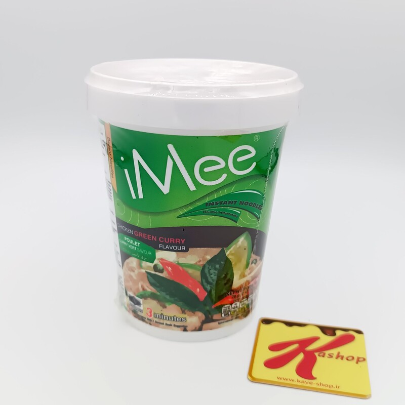 نودل تایلندی ایمی با طعم مرغ کاری سبز مدل لیوانی (65 گرم) Imee

