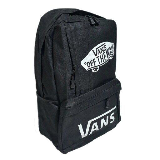 کوله پشتی برزنتی مشکی ونس. vans