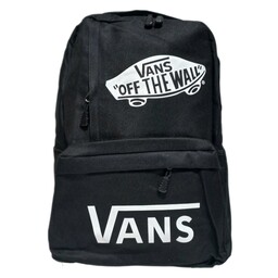 کوله پشتی برزنتی مشکی ونس. vans