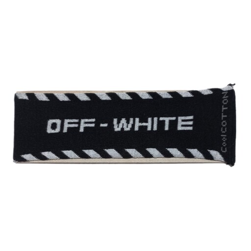 هدبند مشکی سفید آف وایت off white