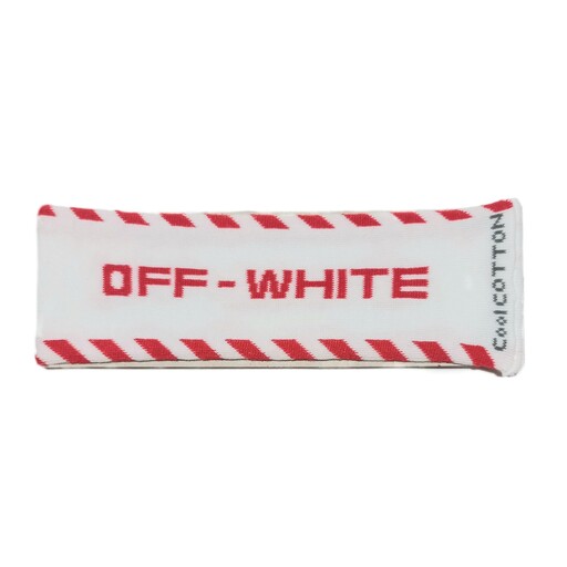 هدبند سفید قرمز آف وایت off white 