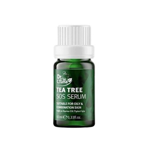 سرم ضد جوش درخت چای دکتر سی تونا فارماسی تی تری طرح قدیم اس او اس dr.c.tuna sos tea tree حجم 10ml