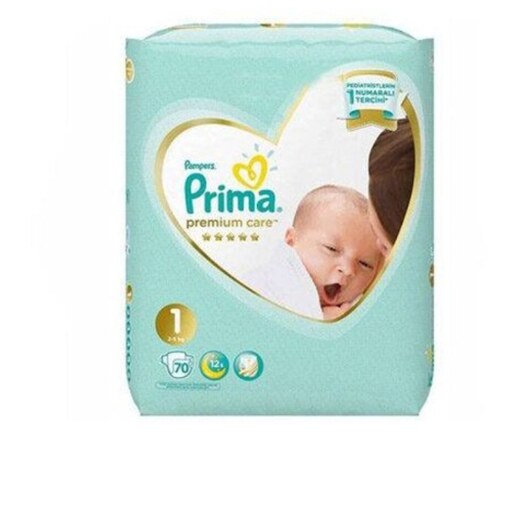 پوشک پریما پمپرز ضد حساسیت لهستانی سایز 1 prima pampers تعداد 70 تایی