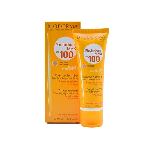 کرم ضدآفتاب رنگی بایودرما سری Photoderma مدل Max  با SPF 100 حجم 40 میل