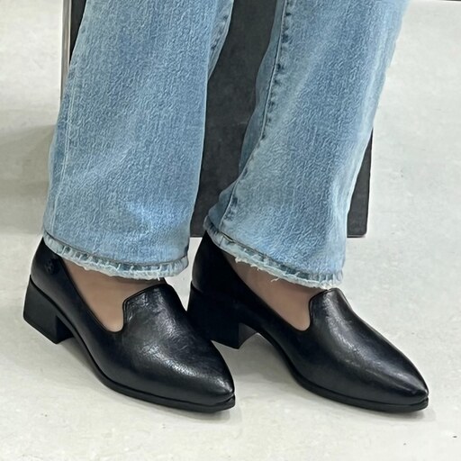 کفش کالج زنانه ساده رنگ مشکی مدل سلیا سایز بندی 37 تا 41