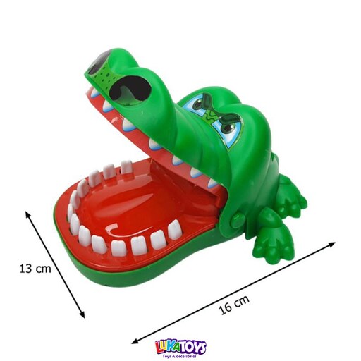 اسباب بازی کروکودیل عصبانی ( تمساح دندانی )