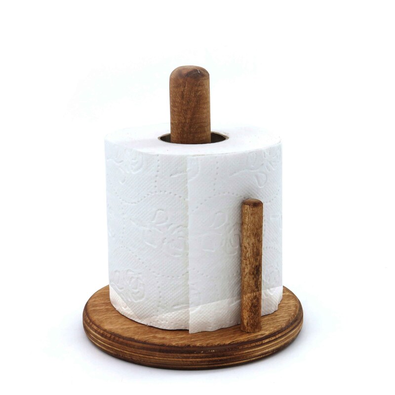  استند جا دستمالی کاغذی برند گردو مدل چوبی JD02 مناسب برای دستمال توالت رولی