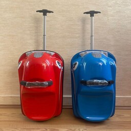 چمدان کودک    طرح ماشین    دارای  رنگبندی 
