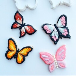 کاتر شیرینی پزی طرح پروانه مجموعه 4 عددی برند نسکو