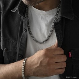 ست گردنبند دستبند کارتیر مردانه