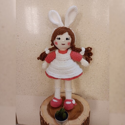 عروسک دختر خرگوشی دستباف