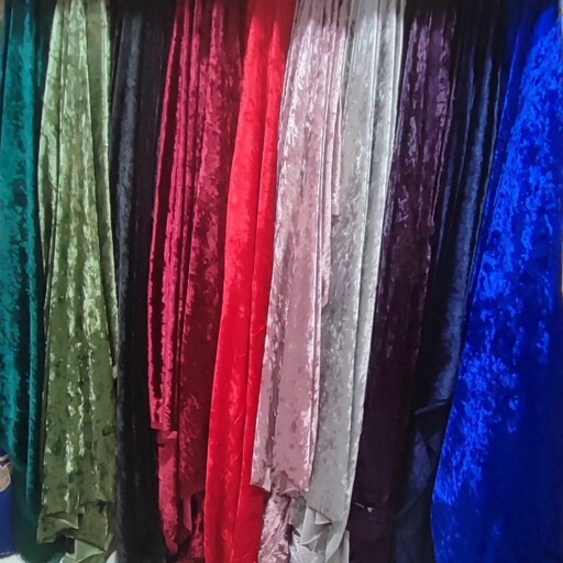 پارچه مخمل ابروبادی کره ای عرض150  زیر قیمت بازار ایران مناسب پیراهن مجلسی زنانه شومیز کیمونو بلوز