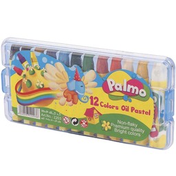 پاستل روغنی 12 رنگ کیفی پالمو palmo NO.2203