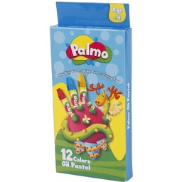 پاستل روغنی 12 رنگ پالمو palmo NO.2202