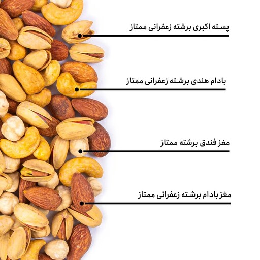 4 مغز اعلا با بهترین آجیل های ایران مخصوص خشکبار امیر