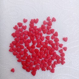  فیمو طرح قلب قرمز بسته 120 عددی