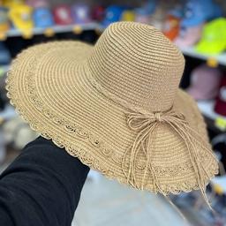 کلاه ساحلی حصیری پاپیونی زنانه