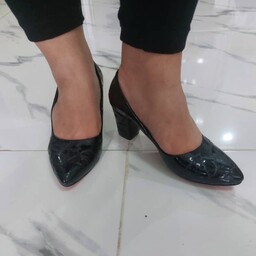 کفش زنانه مجلسی پنج سانت مدل ورنی چروک با ارسال رایگان مستقیم از تولید با بالاترین کیفیت 
