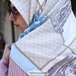 روسری نخی قواره کوچک طرح کلاسیک با پنج رنگبندی
