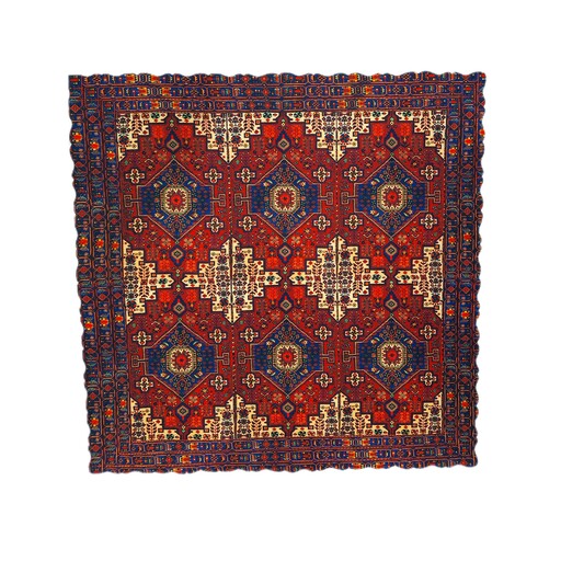 رومیزی سنتی مربعی طرح قالیچه با کیفیت و جنس عالی