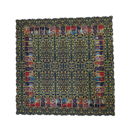 رومیزی مربعی سنتی طرح حرمسرا با کیفیت و جنس عالی