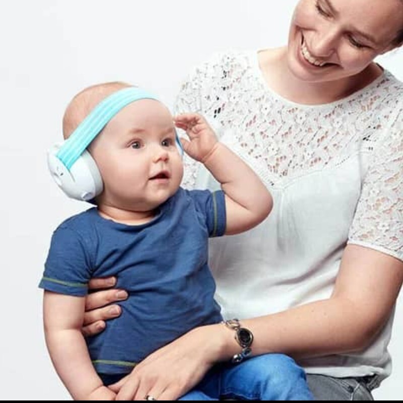 هدست ،نویز گیر ،محافظ گوش کودک و نوزاد سیلیکونی با بند کشسانی قابل تنظیم