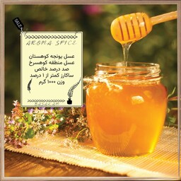 عسل یونجه کوهستان صد درصد طبیعی و خالص یک کیلوگرمی ، عسل منطقه کوهسرخ کاشمر 