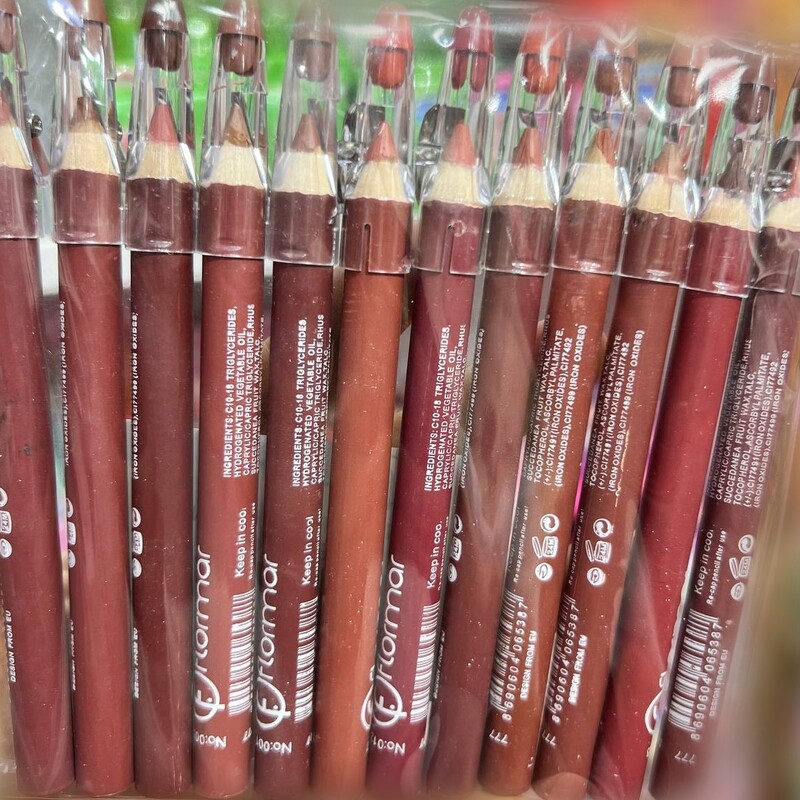 رژ لب مدادی تراش دار فلورمار(بسته 12 تایی)کیفیت خوب راشل گالری