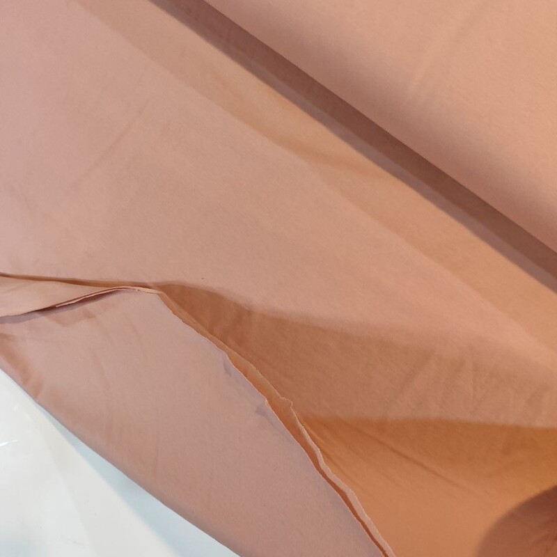پارچه تریکو یک رو پنبه سوپر عرض 2.10 رنگ کالباسی به ازای یک متر