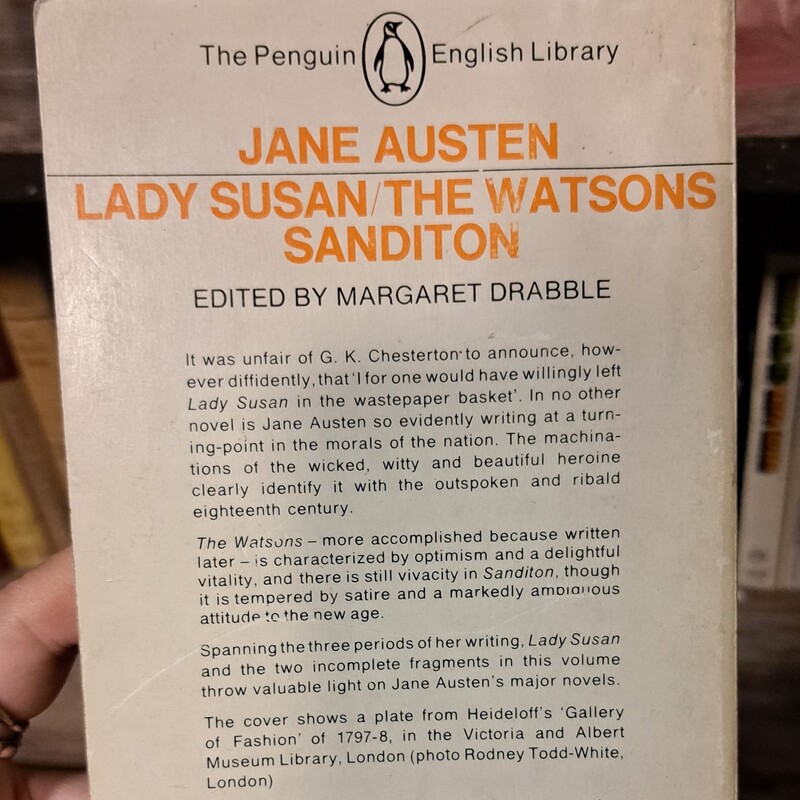 کتاب زبان اصلی Lady Susan The Watsons Sanditon  By Jane Austen اورجینال زبان انگلیسی 