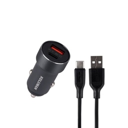 شارژر فندکی 22 وات کلومن مدل KC-C07 به همراه کابل تبدیل USB-C نوک مدادی گارانتی 12 ماهه تکنوپاز