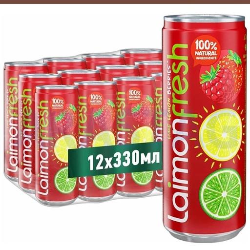 نوشیدنی گاز دار لایمون فرش با طعم انواع توت و لیمو  قیمت تکی
