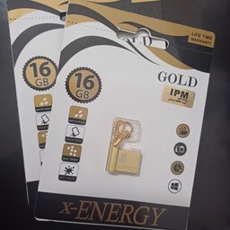 فلش 16 گیگ فلزی طلایی مدل x-ENERGY اورجینال  