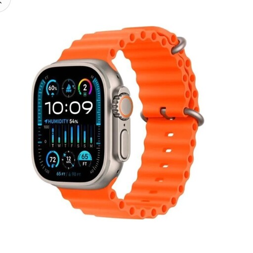 ساعت هوشمند سری مدل Ultra t3000 رنگ مشکی و نارنجی 