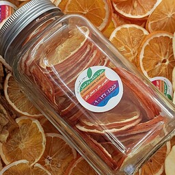 میوه خشک پرتقال 100 گرمی با کیفیت عالی و بسته بندی شیک شیشه ای