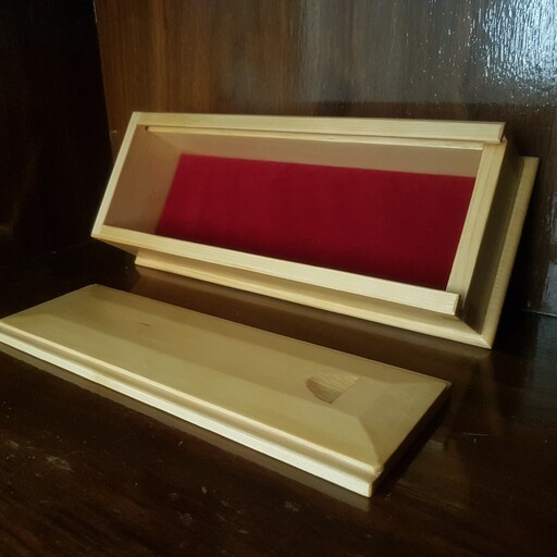 جعبه کوچک چوبی مدل کشویی طرح 1