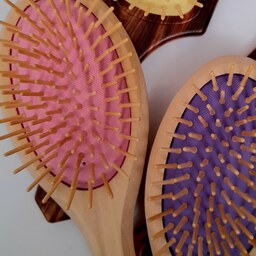 برس چوبی (بامبو) با رنگ بندی متنوع