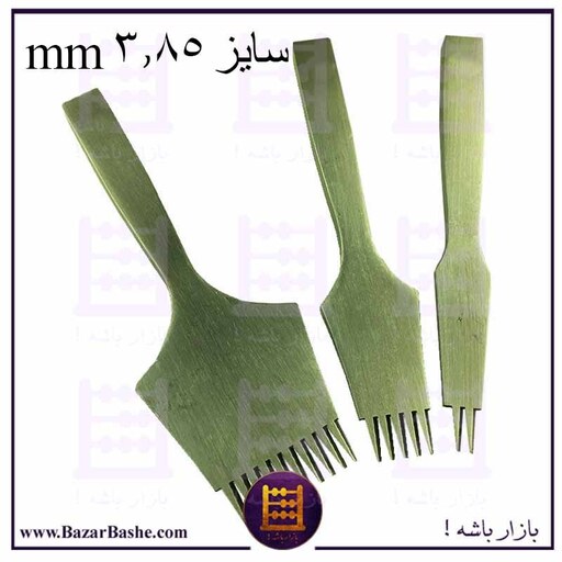 سنبه اریب زن چینی اعلا طرح فرانسه سمبه اریب سایز 3.85 میلیمتر بسته 3 عددی