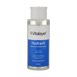 محلول پاک کننده آرایش (Micellar Water)ویتالیر مدل هیدراویت (Hydravit) حجم 250 میلی لیتر