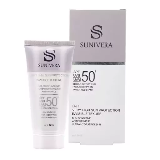 کرم ضد آفتاب بیرنگ سانیورا spf50 مناسب انواع پوست