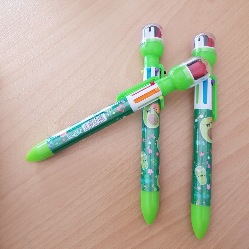 خودکار شش رنگ مهر دار  غلطکی