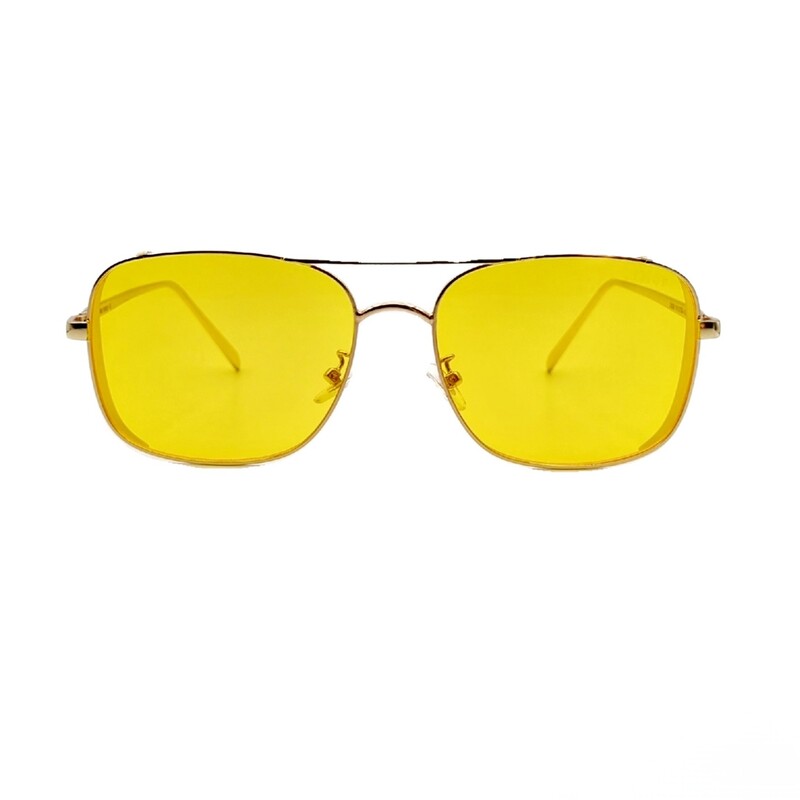 عینک شب اسپرت زنانه و مردانه مارک دیور مدل مربع رنگ زرد 