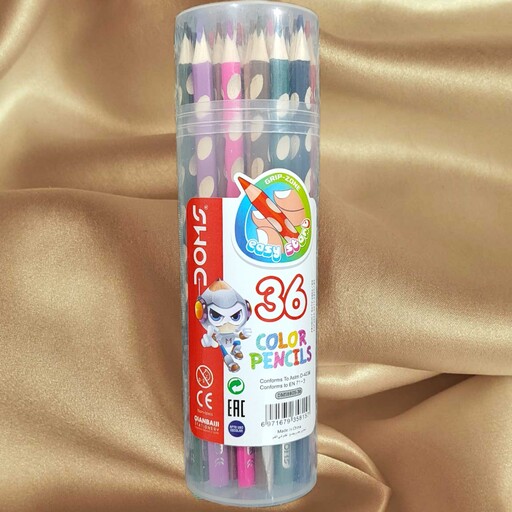مداد رنگی 36 تایی استوانه ای DOMS